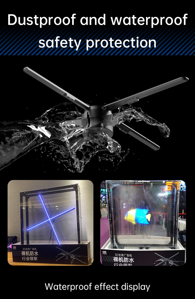 Outdoor Waterproof Holographic Fan 2