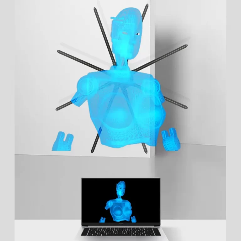 3D HDMI Holographic Fan Hologram Display 150cm 180cm 18