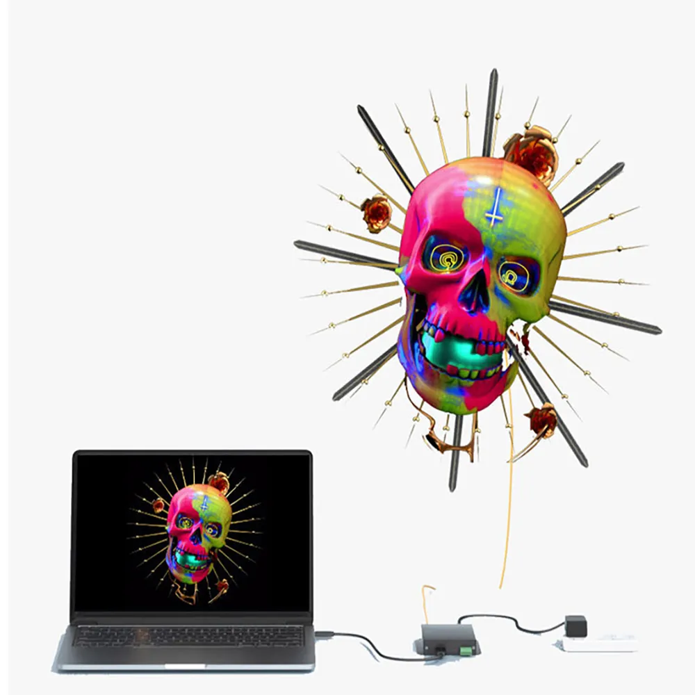 3D HDMI Holographic Fan Hologram Display 150cm 180cm 31