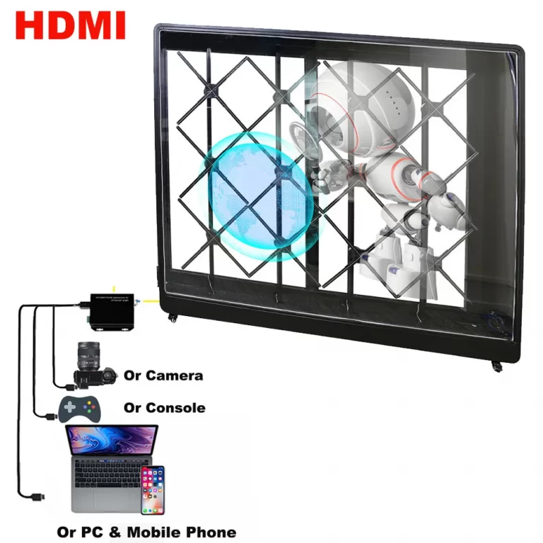 3D HDMI Holographic Fan Hologram Display 4x3 65cm