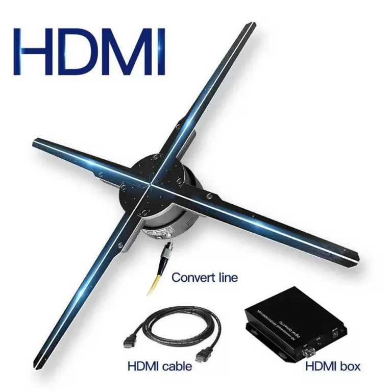 3D HDMI Holographic Fan Hologram Display 57