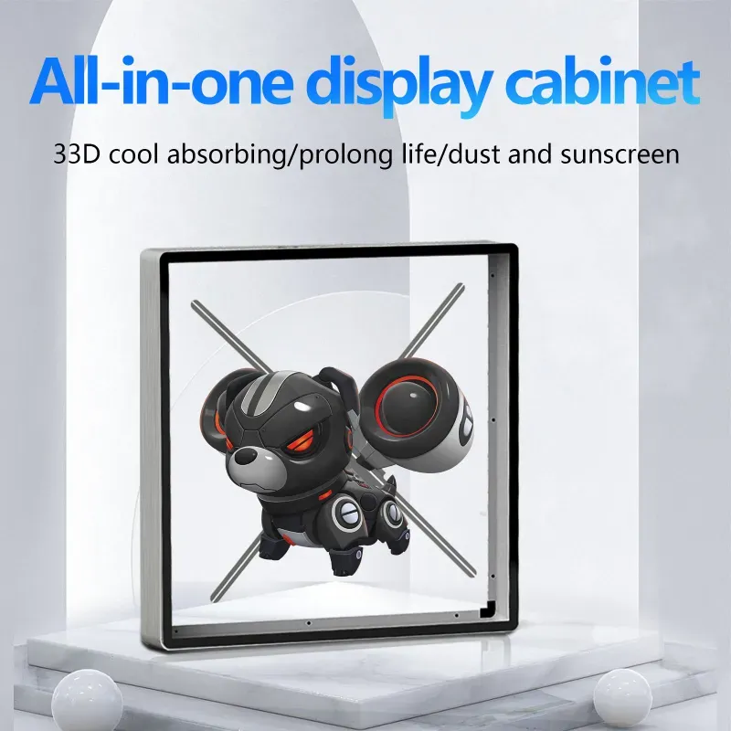 3D Holographic Fan Hologram Display Square Protective case 42cm 45cm 50cm 56cm 65cm 27