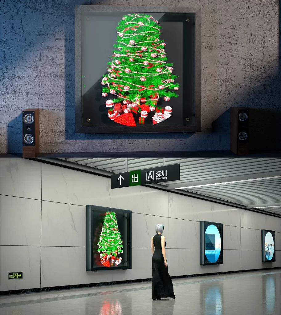 3D Holographic Fan Hologram Display 180cm 70.9" 45