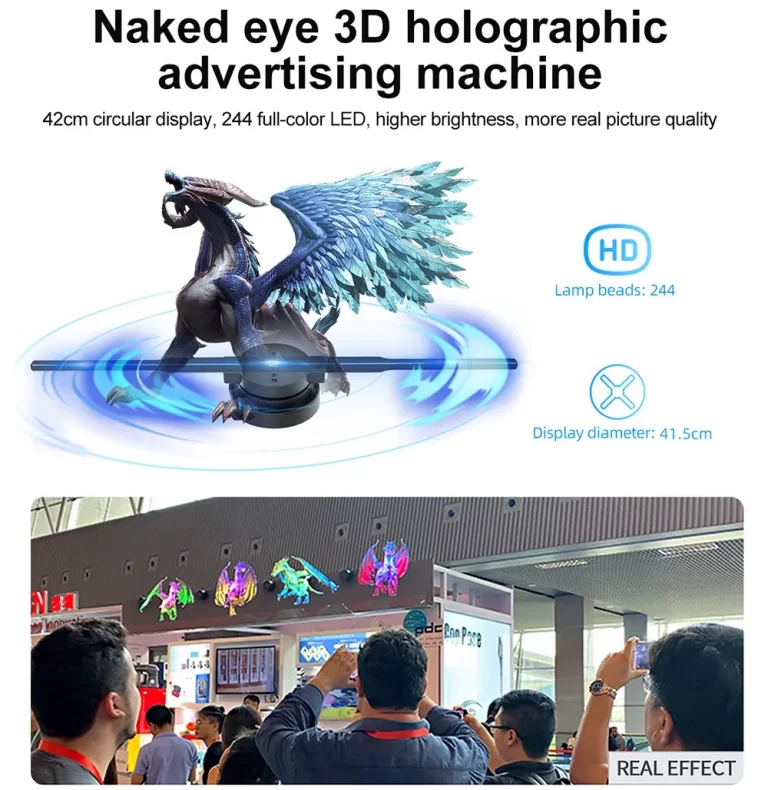 Hologram Fan Holographic Display 42cm 6