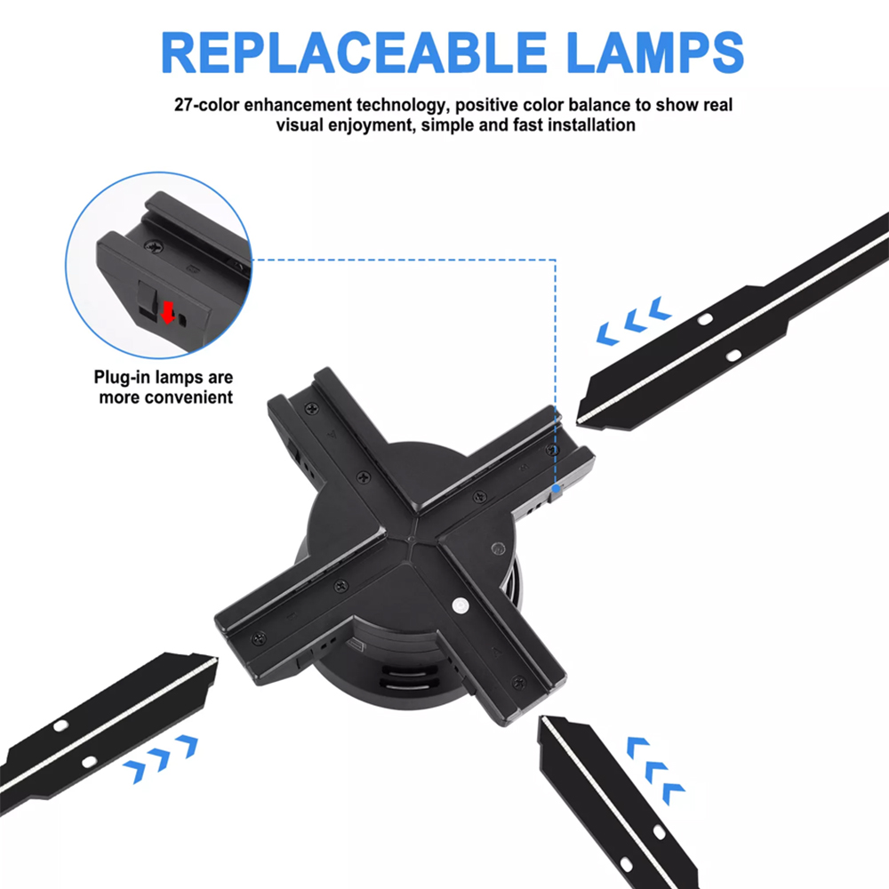 Hologram Fan Holographic Display 65cm 2