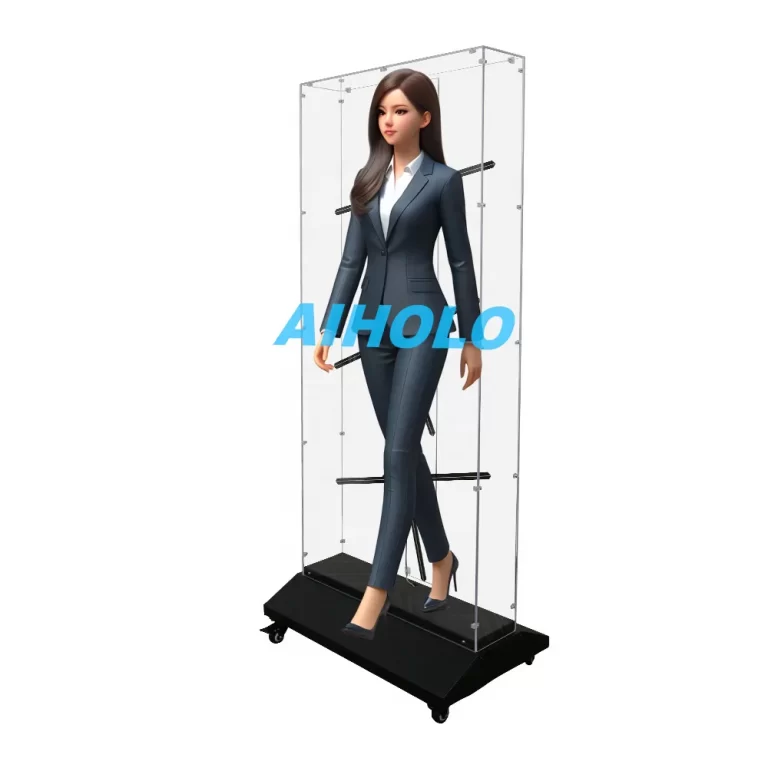 AI Holo Fan 3D human holographic display transparent Case 1