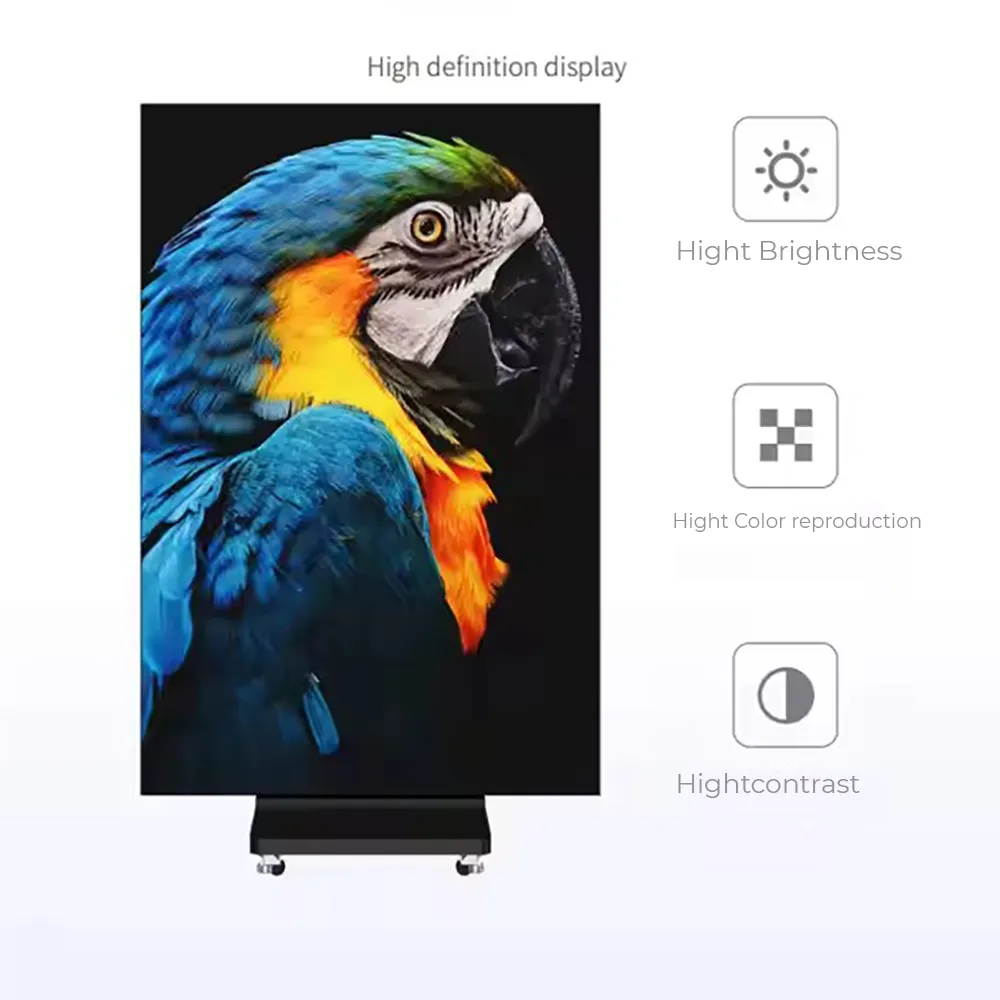 Triple-Fold Double-Sided LED Display: One Screen, Two Transformative Modes in 5s