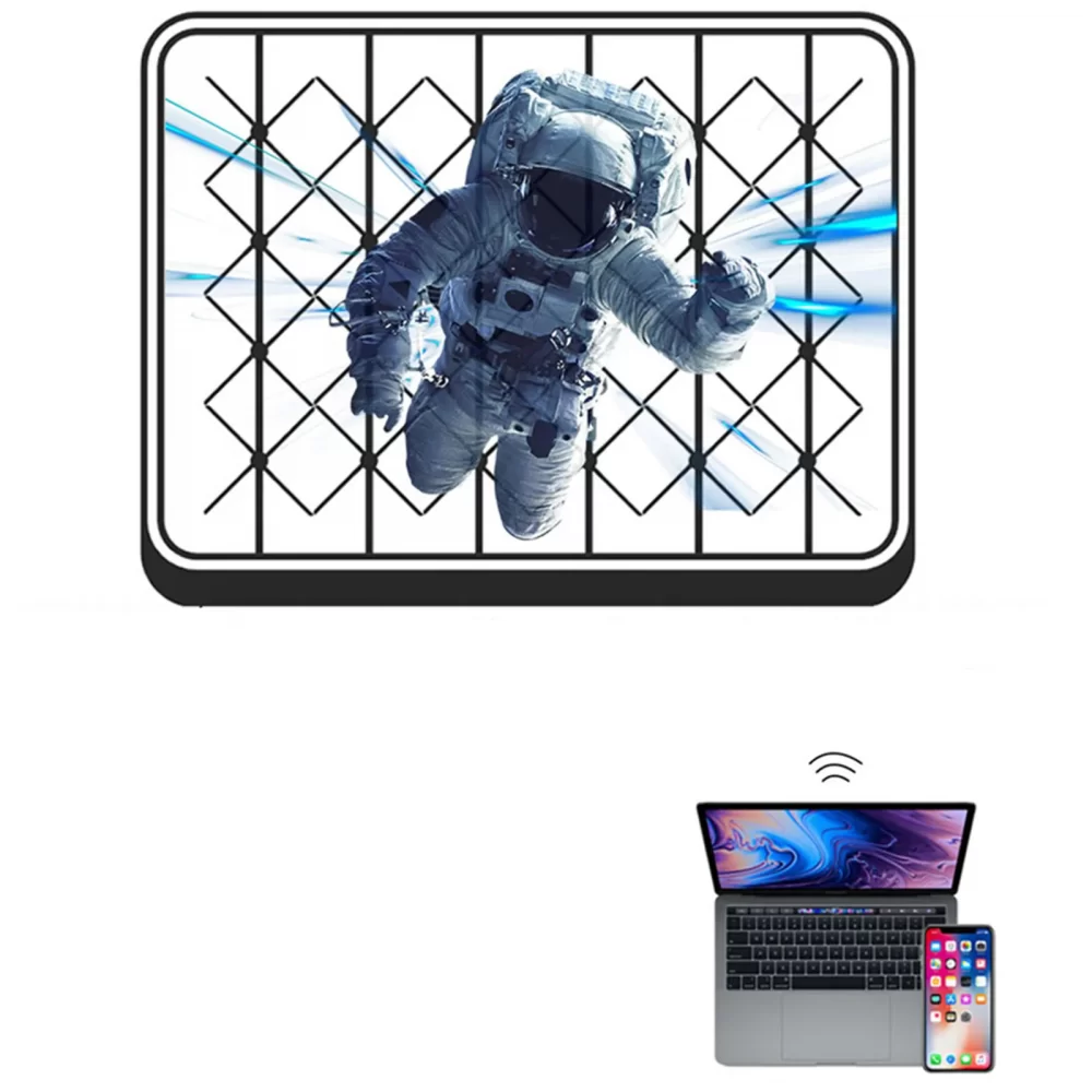 Smartphone app controlling truck-mounted hologram display remotely