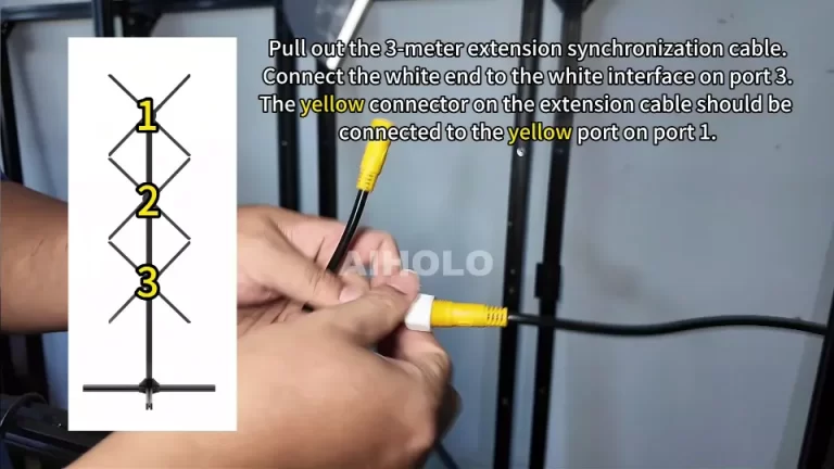 1x3 80cm waterproof holographic fan matrix displaying a life-size 3D figure at a retail store entrance