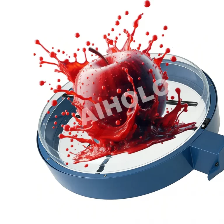 56cm dual-sided hologram fan with a round waterproof enclosure displaying a 3D logo