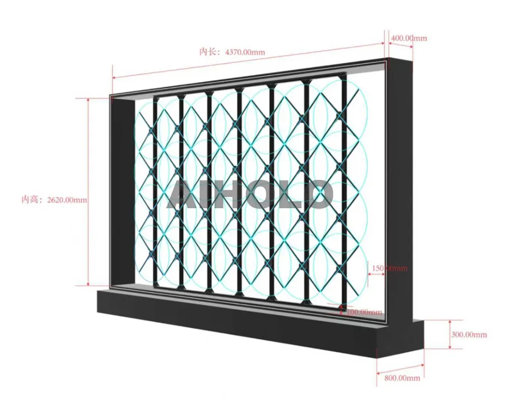Design for IPX6 metal-acrylic enclosure on 80cm holographic fan in winter conditions