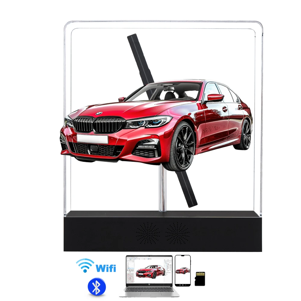 aiholo-p30s-hologram-fan-with-acrylic-cover-displaying-luxury-product