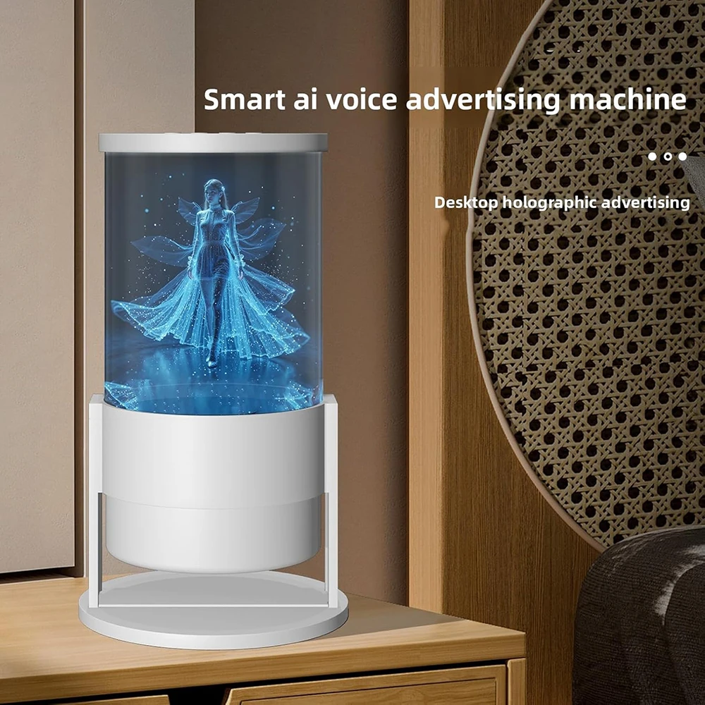bluetooth-speaker-hologram-display-setup-on-bar-counter-with-music-notes