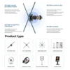 AIHOLO 42cm dual-sided hologram fan 10