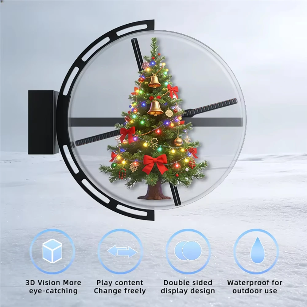 AIHOLO 42cm dual-sided hologram fan2