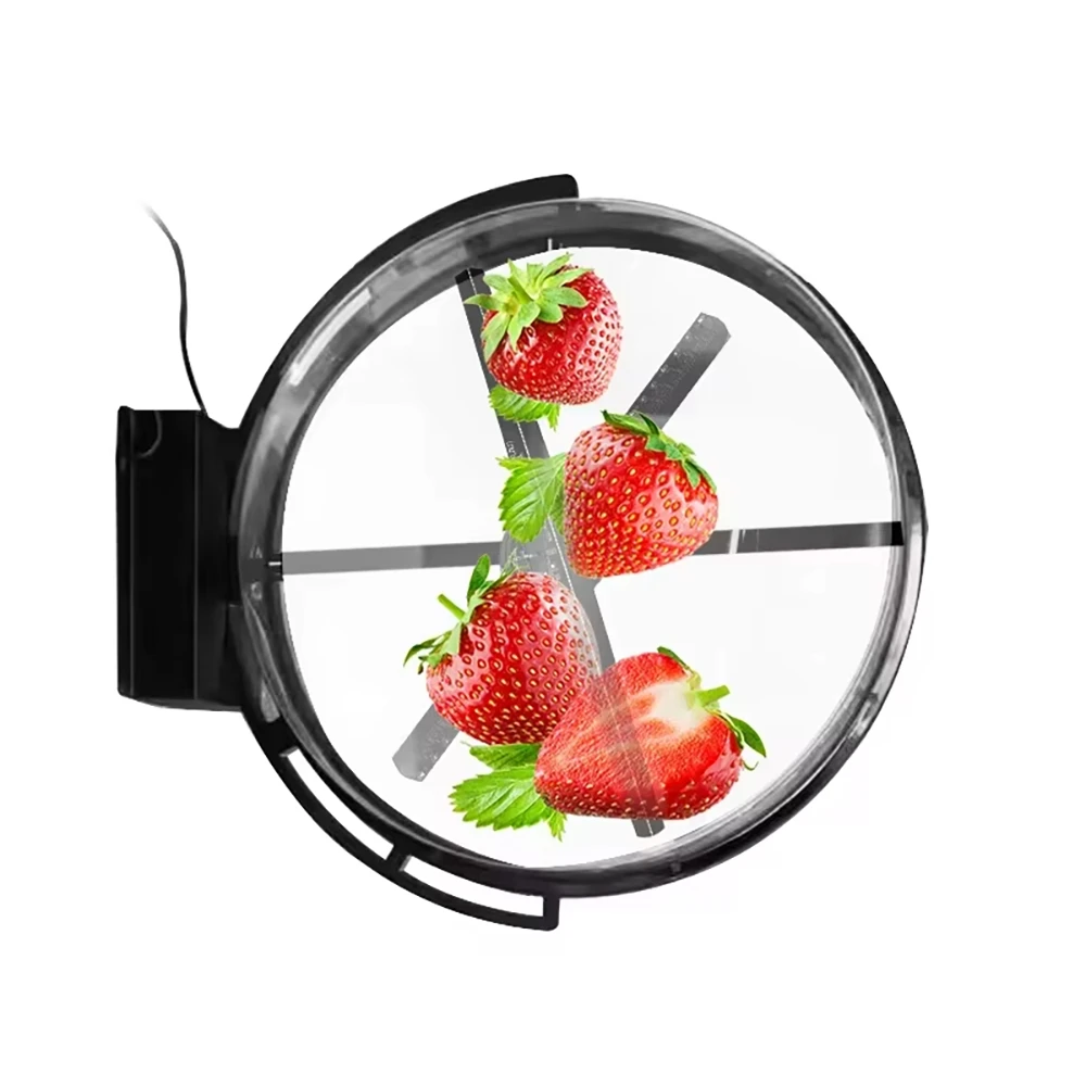 AIHOLO 42cm dual-sided waterproof hologram fan with 3D advertising display - front view